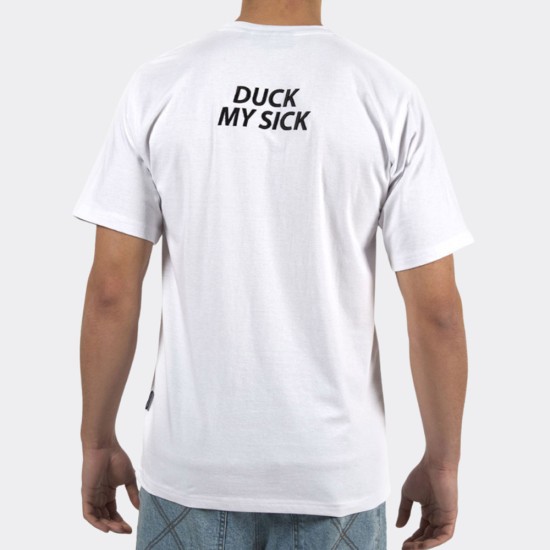 BEE UNUSUAL Duck My Sick Relaxed T-Shirt Άσπρο