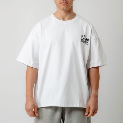 Bee Unusual Bee Fxxxing Unusual T-Shirt  Άσπρο