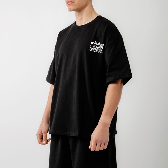 Bee Unusual Bee Fxxxing Unusual T-Shirt Μαύρο