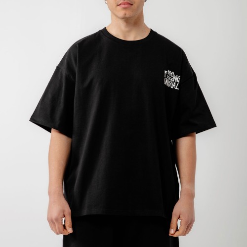 Bee Unusual Bee Fxxxing Unusual T-Shirt Μαύρο