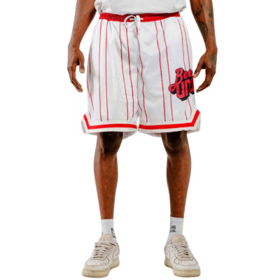 BEE UNUSUAL RETRO BASKETBALL SHORTS Άσπρο Κόκκινο BEE UNUSUAL RETRO BASKETBALL SHORTS Άσπρο Κόκκινο