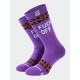 BEE UNUSUAL FCK OFF LIMITED EDITION OG PURPLE SOCKS Μωβ