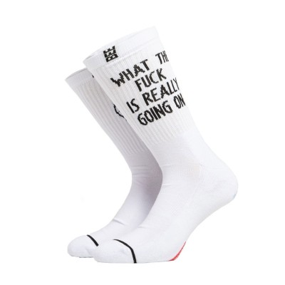 BEE UNUSUAL WTF COMBED SOCKS Άσπρο BEE UNUSUAL WTF COMBED SOCKS Άσπρο