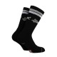 BEE UNUSUAL RETRO LOGO COMBED SOCKS Mαύρο