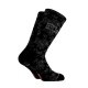 BEE UNUSUAL DOILY RETRO EMBROIDERED SOCKS Mαύρο