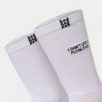Bee Unusual IDGAF White Socks Άσπρο