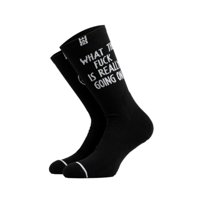 BEE UNUSUAL WTF COMBED SOCKS Μαύρο
