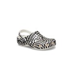 Crocs Classic Clog Warped Checker Άσπρο Μαύρο