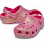 Crocs Kids Classic Iridescent Glitte Clog Ροζ