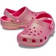 Crocs Kids Classic Iridescent Glitte Clog Ροζ