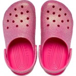 Crocs Kids Classic Iridescent Glitte Clog Ροζ