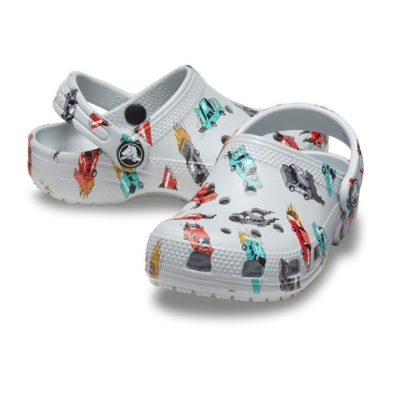Crocs Kids Classic Race Cars Graphic Cg T Γκρι
