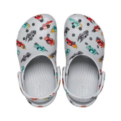 Crocs Kids Classic Race Cars Graphic Cg T Γκρι Crocs Kids Classic Race Cars Graphic Cg T Γκρι