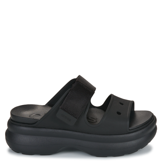 CROCS BLACK SOHO TWO STRAP Μαύρο