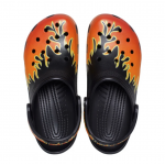 Crocs Classic Flames Clog Mαύρο