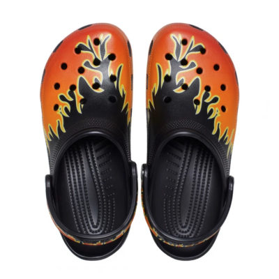 Crocs Classic Flames Clog Mαύρο Crocs Classic Flames Clog Mαύρο