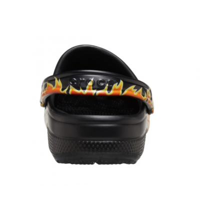 Crocs Classic Flames Clog Mαύρο