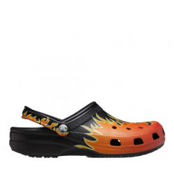 Crocs Classic Flames Clog Mαύρο