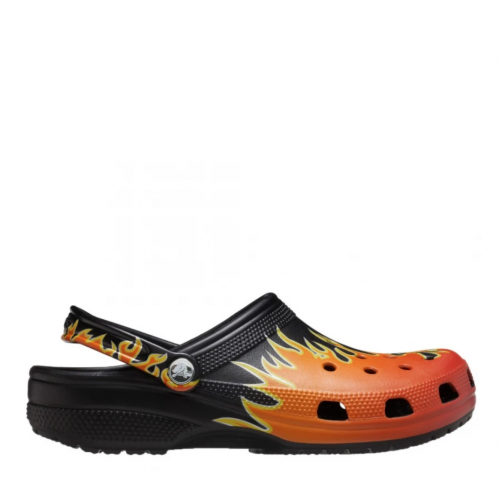 Crocs Classic Flames Clog Mαύρο