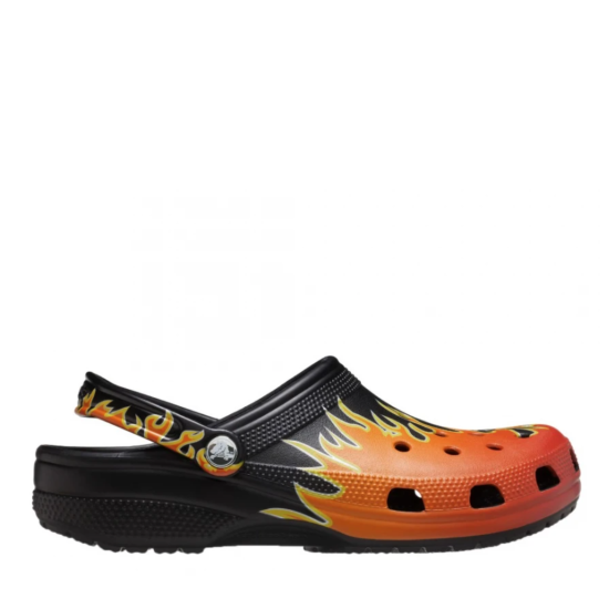 Crocs Classic Flames Clog Mαύρο