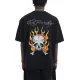 Ed Hardy  Skull Flame Diamante Mens T-Shirt Μαύρο