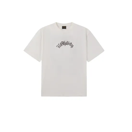 Ed Hardy Faded Gothic Skull T-Shirt Άσπρο