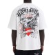 Ed Hardy Mens Death Before Dishonor Eagle Relaxed Tshirt Άσπρο