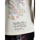 Ed Hardy Mens Dragon Panther Regular T-Shirt Μπεζ