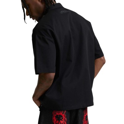 Ed Hardy Mens Gothic Ed Hardy Boxy Twill Shirt Μαύρο