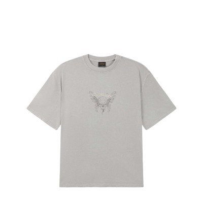 Ed Hardy Ανδρική Μπλούζα Mens Skull Rose Relaxed T-Shirt Γκρι