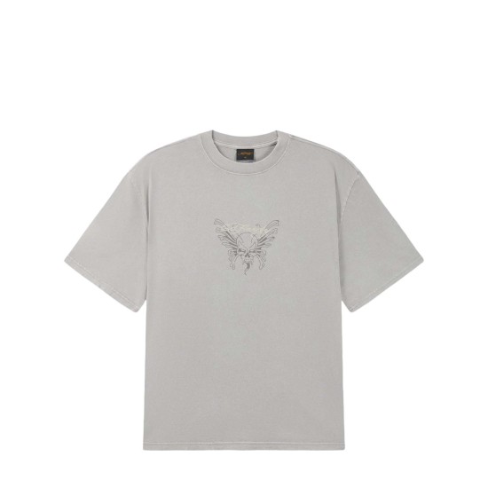 Ed Hardy Ανδρική Μπλούζα Mens Skull Rose Relaxed T-Shirt Γκρι