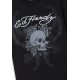 Ed Hardy Mens 1971 Skull Double Layer Relaxed T-Shirt Μαύρο