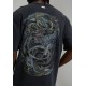 Ed Hardy Mens Washed Snake Charmer Relaxed T-Shirt Μαύρο