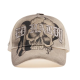 Ed Hardy Unisex Gothic Skull Graphic 5 Panel Trucker Cap Μπεζ