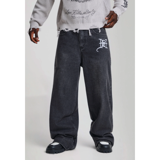 Ed Hardy Gothic Contrast Cross XXtra Jeans Μαύρο