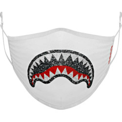 Sprayground Face Mask Trinity Crystal Shark Άσπρο