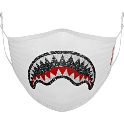 Sprayground Face Mask Trinity Crystal Shark Άσπρο Sprayground Face Mask Trinity Crystal Shark Άσπρο