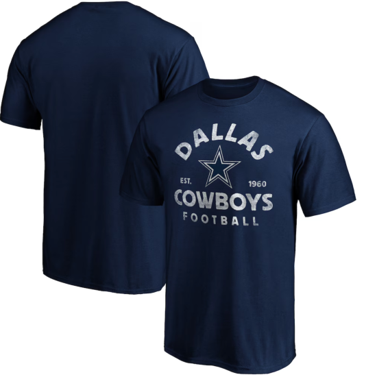Fanatics Dallas Cowboys Vintage Arch T-Shirt Navy Μπλε