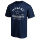 Fanatics Dallas Cowboys Vintage Arch T-Shirt Navy Μπλε