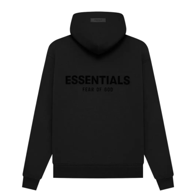 Fear of God Essentials Hoodie Stretch Limo Μαύρο