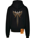 Forgotten Faces CHROME WINGS ULTRA HEAVY OVERSIZED Hoodie Μαύρο