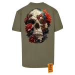 Forgotten Faces Overgrown Skull Oversize White