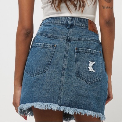 Karl Kani OG Denim Skirt Vintage Μπλε Karl Kani OG Denim Skirt Vintage Μπλε