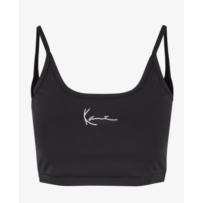 Karl Kani SMALL SIGNATURE ESSENTIAL CROP  Μαύρο Karl Kani SMALL SIGNATURE ESSENTIAL CROP  Μαύρο
