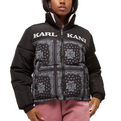 Karl Kani Retro Reversible Puffer Jacket Mαύρο