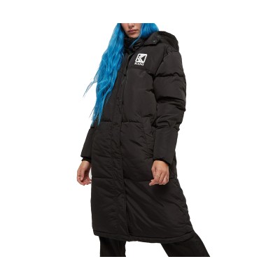 KARL KANI OG HOODED LONG PUFFER COAT Μαύρο KARL KANI OG HOODED LONG PUFFER COAT Μαύρο