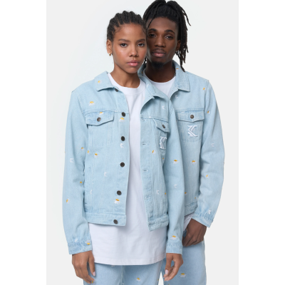 Karl Kani DAISY TRUCKER JACKET UNISEX Μπλε Karl Kani DAISY TRUCKER JACKET UNISEX Μπλε