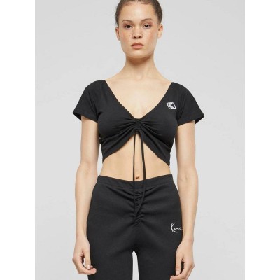 KARL KANI KK OG GATHERING CROP TEE BLACK Μαύρο KARL KANI KK OG GATHERING CROP TEE BLACK Μαύρο