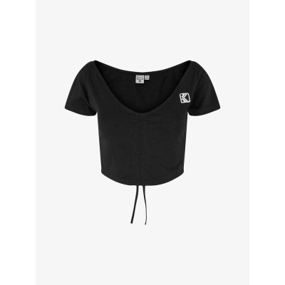 KARL KANI KK OG GATHERING CROP TEE BLACK Μαύρο KARL KANI KK OG GATHERING CROP TEE BLACK Μαύρο