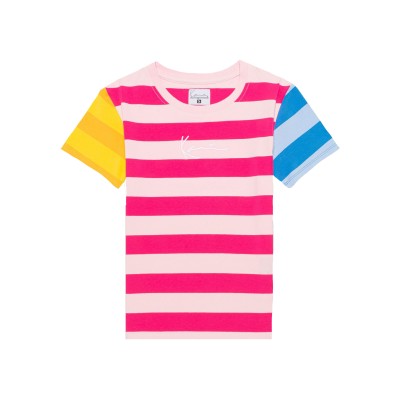 Karl Kani Signature Block Stripe Tee Πολύχρωμο Karl Kani Signature Block Stripe Tee Πολύχρωμο